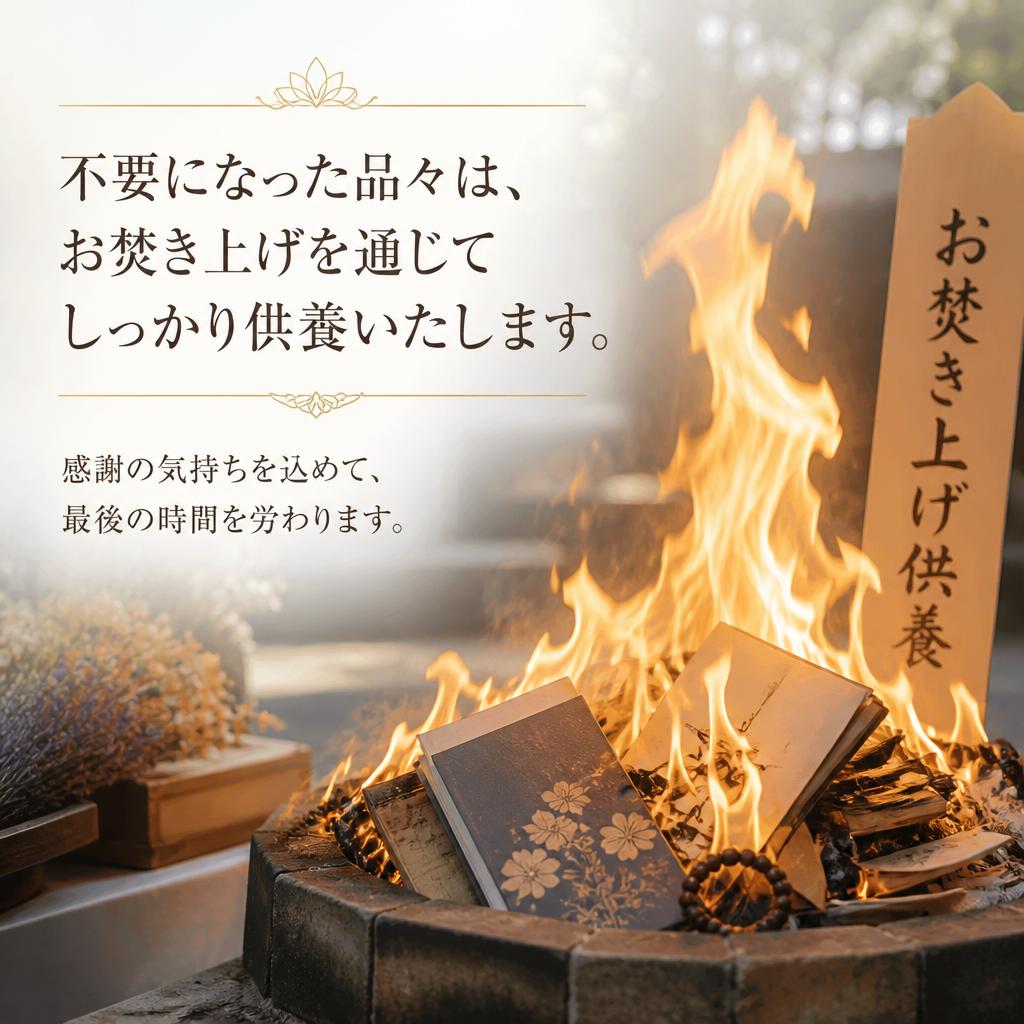 お焚き上げで思い出を大切に